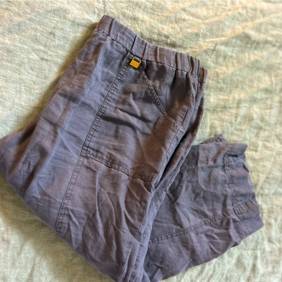 Ellen Tracy Pants - Ellen Tracy Linen wide leg  crop pants xl